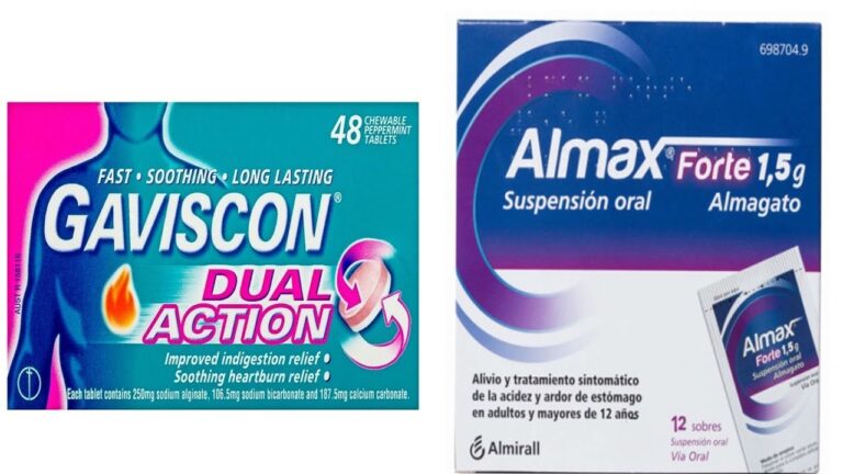 Gaviscon vs. Almax: ¿Cuál elegir para aliviar la acidez?